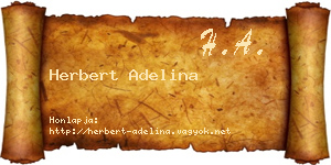 Herbert Adelina névjegykártya